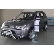 Кенгурятник WT002 (нерж.) для Mitsubishi Outlander 2012-2021 рр