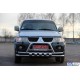 Передній захист ST015-2025WT (нерж) для Mitsubishi Pajero Sport 1996-2007 рр