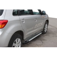 Бокові пороги Line (2 шт., алюміній) для Mitsubishi ASX 2010-2023 рр