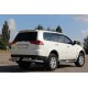 Задній захист AK003-Special (2 шт., нерж) для Mitsubishi Pajero Sport 2008-2015 рр