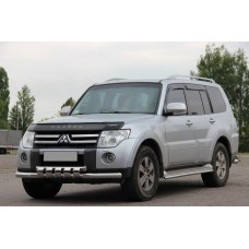 Передняя защита ST015 (нерж.) для Mitsubishi Pajero Wagon III