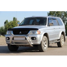 Кенгурятник WT022 (нерж) для Mitsubishi Pajero Sport 1996-2007 рр