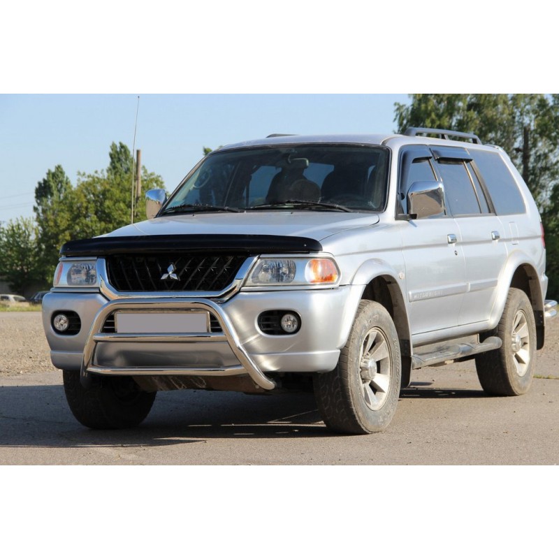 Кенгурятник WT022 (нерж) для Mitsubishi Pajero Sport 1996-2007 гг