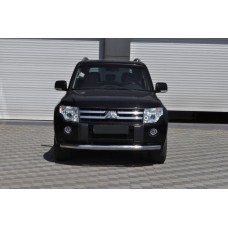 Передняя защита ST008 (нерж.) для Mitsubishi Pajero Wagon IV