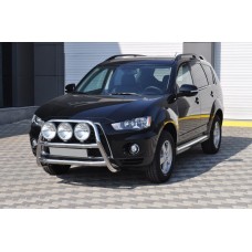 Кенгурятник WT018 (нерж.) для Mitsubishi Outlander 2006-2012рр