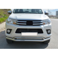 Передній вус подвійний Vegas (2015-2020, нерж) d70/42 мм для Toyota Hilux 2015- рр