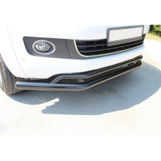 Передний ус двойной Vegas 76/42 2010-2016 (черный) для Volkswagen Amarok