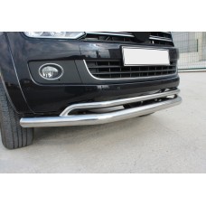 Передний ус двойной Vegas 2010-2016 (нерж) d70/42 мм для Volkswagen Amarok