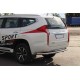 Задній захист AK005 (нерж) для Mitsubishi Pajero Sport 2015- рр