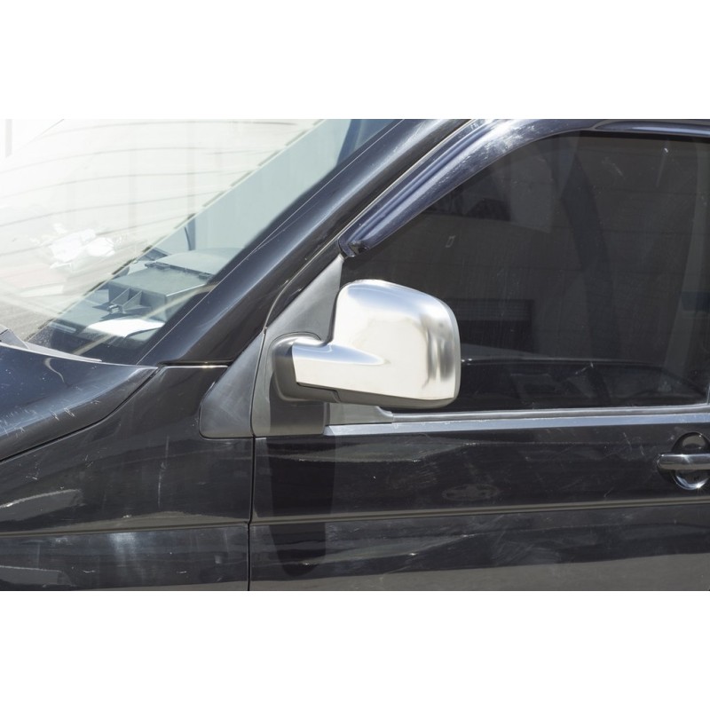 Накладки на дзеркала Сірий мат (2 шт) для Volkswagen T5 Caravelle 2004-2010 рр