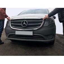 Обведення решітки (2 шт., нерж) для Mercedes Vito / V-class W447 2014- рр