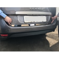 Кромка багажника (нерж.) Carmos - Турецька сталь для Renault Scenic/Grand 2009-2016 рр