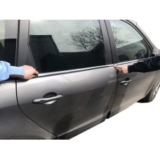 Окантовка вікон (4 шт., нерж.) Carmos - Турецька сталь для Renault Scenic/Grand 2009-2016 рр
