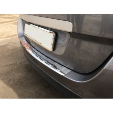 Накладка на задній бампер Carmos (Grand, нерж.) для Renault Scenic/Grand 2009-2016 рр