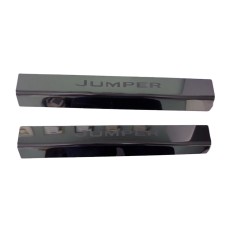 Накладки на дверные пороги Laser (2 шт, нерж.) для Citroen Jumper 2007-2025 гг