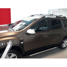 Боковые подножки Duru (2 шт, алюминий ) для Renault Duster 2018-2024 гг