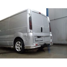 Задні куточки AK003-Подвійний (нерж) для Renault Trafic 2001-2015 рр