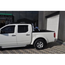 Бокові пороги X5-тип (2 шт., алюм.) для Nissan Navara 2006-2015 рр