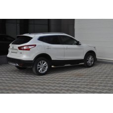 Бічні труби (2 шт., нерж.) для Nissan Qashqai 2014-2021 рр