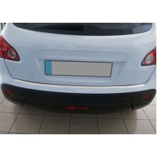Накладка на задній бампер OmsaLine (нерж.) Глянець, -20252 база для Nissan Qashqai 2007-2010 рр