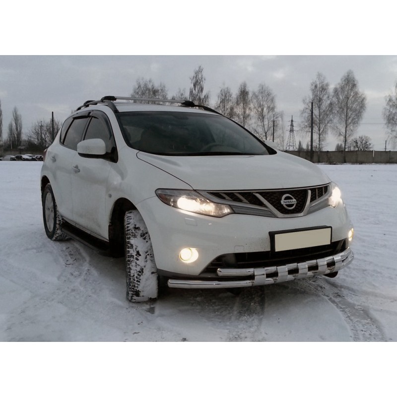 Передній захист ST015 (нерж) для Nissan Murano 2008-2014 рр