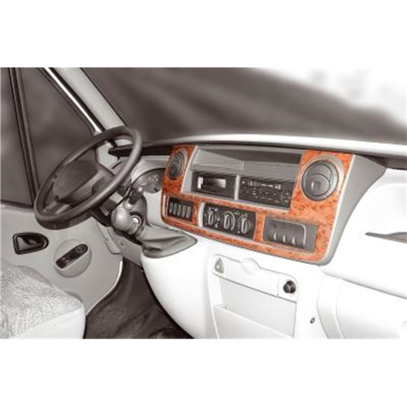 Накладки на панель (2004-2010) Карбон для Renault Master рр