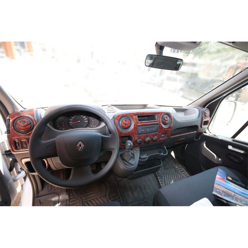 Накладки на панель (мала комплектація) Дерево для Renault Master 2011-2023 рр