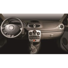 Накладки на панель 2008-2012 Алюминий для Renault Clio III