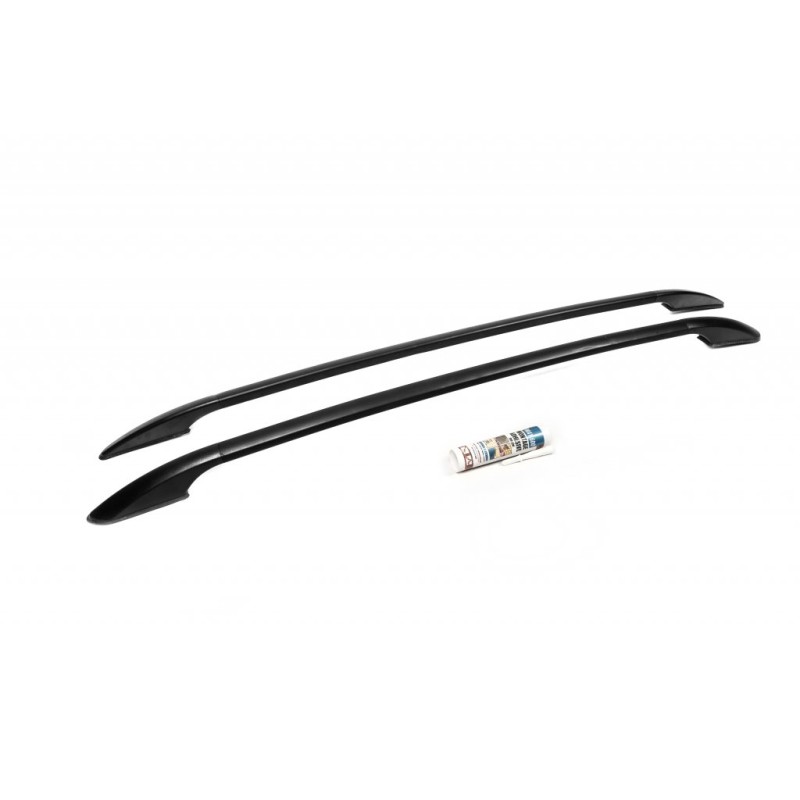 Рейлінги OmsaLine Solid (2 шт, чорні) для Citroen C-3 2016-2023 рр