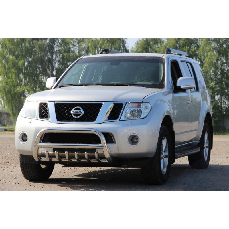 Кенгурятник WT008 (нерж) для Nissan Navara 2006-2015 рр