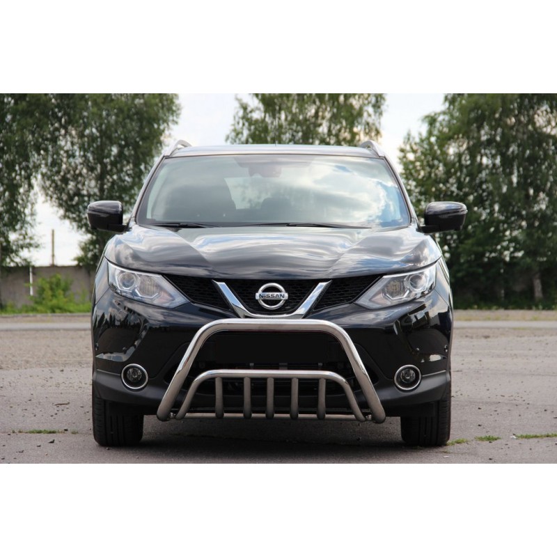Кенгурятник WT002 (нерж) для Nissan Qashqai 2014-2021 рр