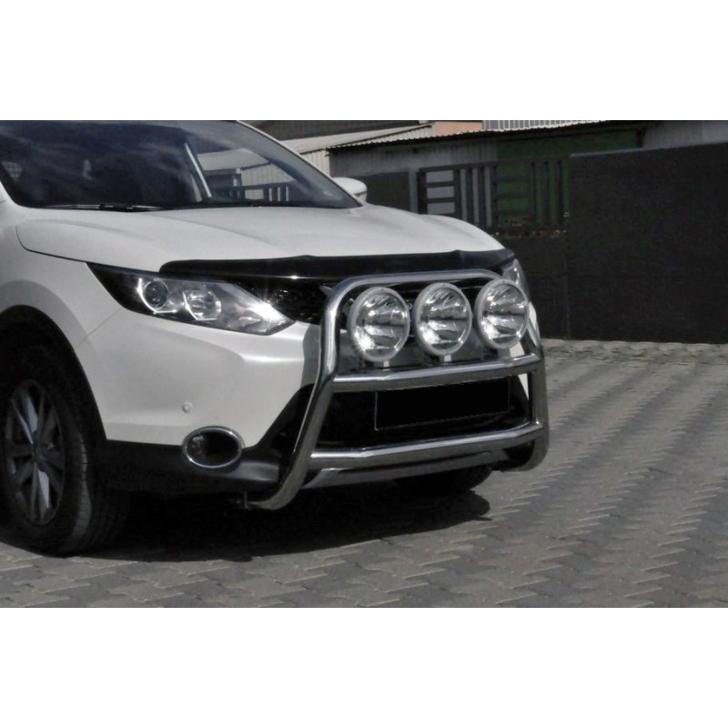 Кенгурятник WT018 (нерж) для Nissan Qashqai 2014-2021 рр