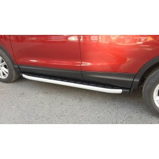 Бокові пороги Fullmond (2 шт., алюм.) для Nissan Qashqai 2014-2021 рр