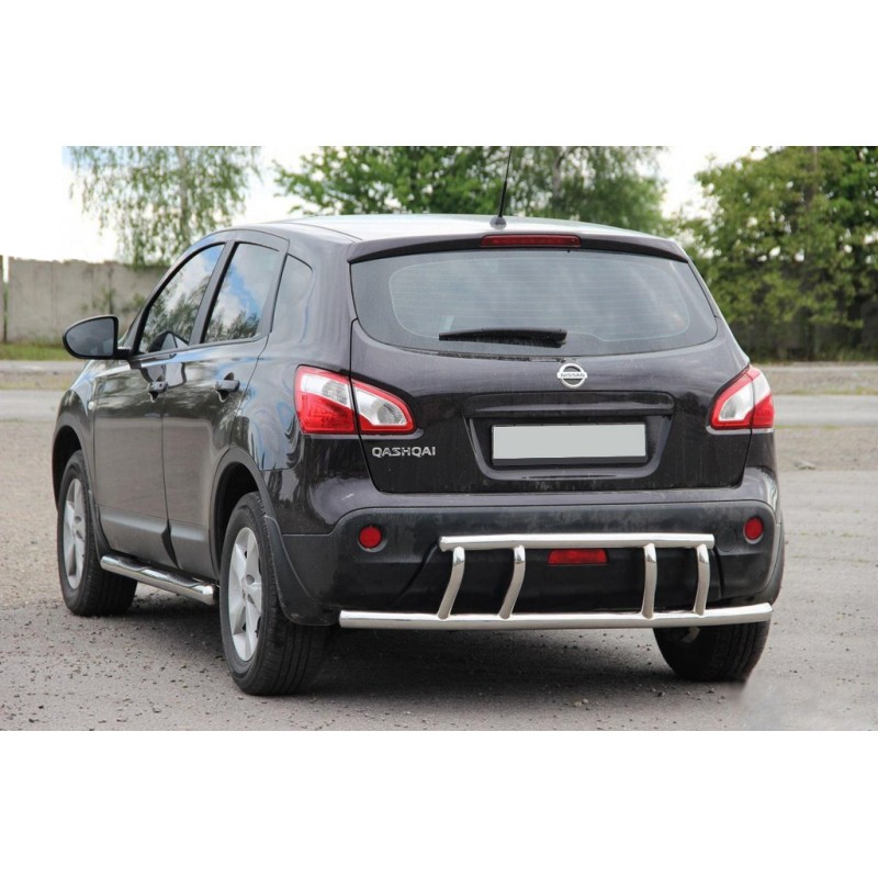 Задняя дуга AK011 (нерж.) для Nissan Qashqai 2010-2014 гг