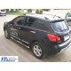 Бічні труби (2 шт., нерж.) для Nissan Qashqai 2007-2010 рр