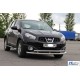Передний двойной ус ST016 (нерж) 60/42 мм для Nissan Qashqai 2010-2014 гг