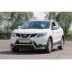 Кенгурятник WT003-Plus (нерж) для Nissan Qashqai 2014-2021 рр