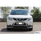 Кенгурятник WT003-Plus (нерж) для Nissan Qashqai 2014-2021 рр