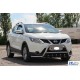Кенгурятник WT003-Plus (нерж) для Nissan Qashqai 2014-2021 рр
