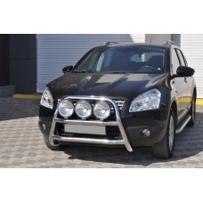 Кенгурятник WT018 (нерж.) для Nissan Qashqai 2010-2014рр