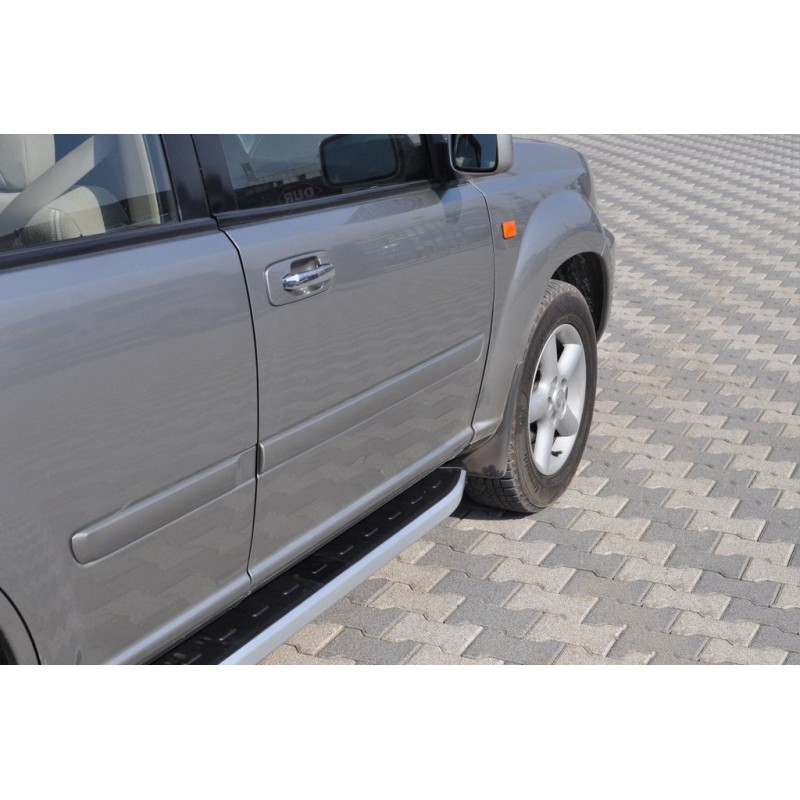 Бокові пороги Fullmond (2 шт., алюм.) для Nissan X-trail T30 2002-2007рр