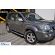 Бокові пороги RedLine Black (2 шт., алюм.) для Nissan X-trail T30 2002-2007рр