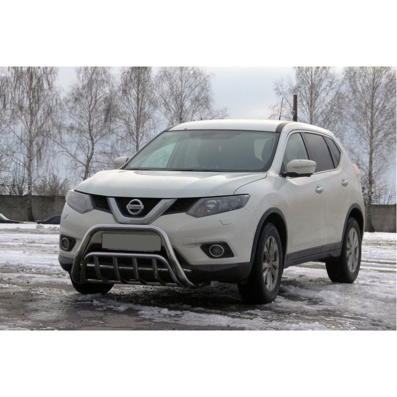 Кенгурятник WT002 (нерж) для Nissan X-trail T32 / Rogue 2014-2021 рр