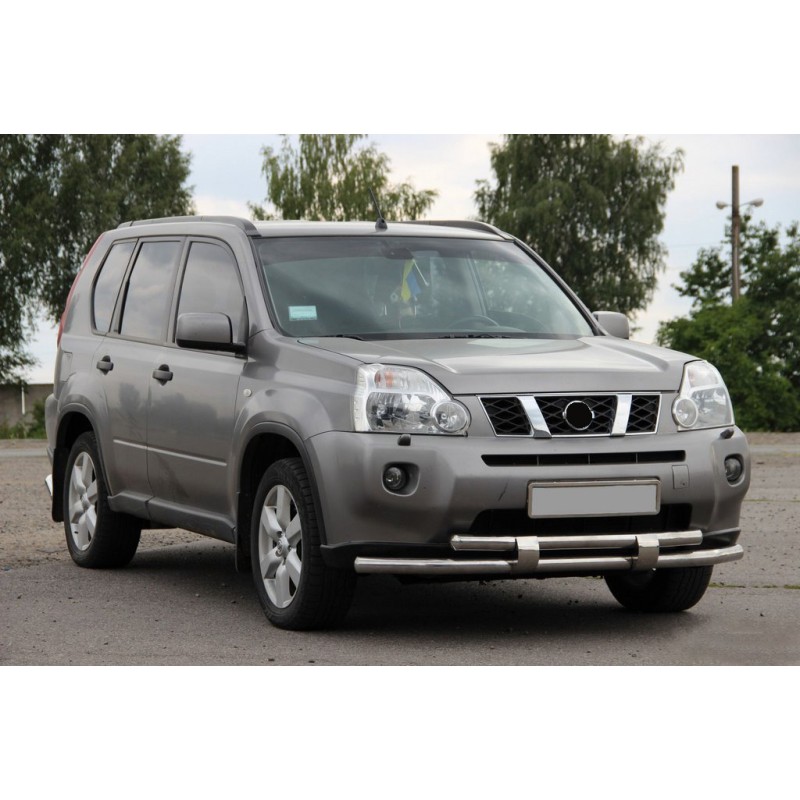 Передняя защита ST015/2 (нерж) для Nissan X-trail T31 2007-2014 гг