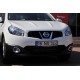 Окантовка противотуманок с углублением (2 шт, пласт) для Nissan Qashqai 2010-2014 гг