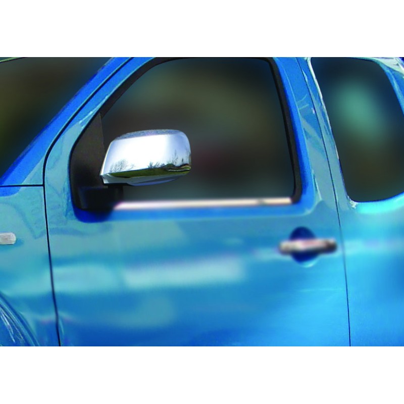 Накладки на зеркала (2 шт, нерж.) для Suzuki Equator 2009- гг