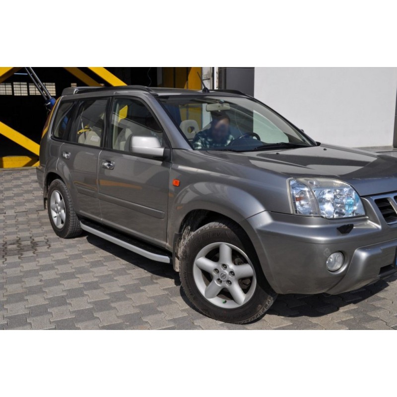 Боковые пороги Fullmond (2 шт, алюм.) для Nissan X-trail T31 2007-2014 гг