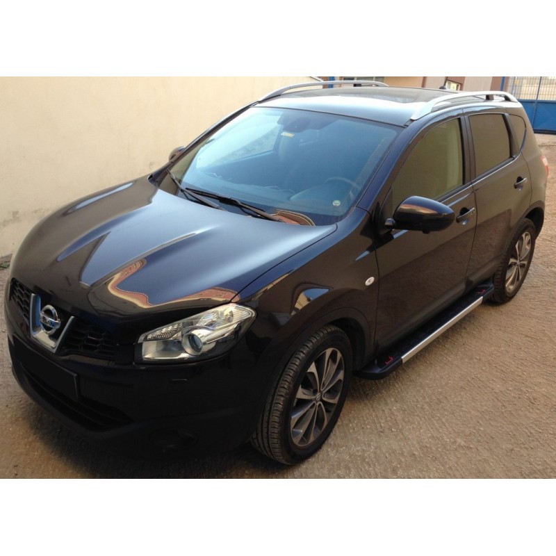 Бокові пороги RedLine V1 (2 шт., Алюм.) довга база для Nissan Qashqai 2010-2014рр