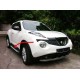 Бокові пороги Allmond Grey (2 шт., алюм.) для Nissan Juke 2010-2019 рр