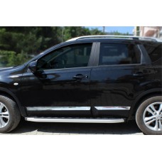 Молдинг дверний OmsaLine (4 шт, нерж.) OmsaLine, -20252 (довгий) для Nissan Qashqai 2007-2010 рр